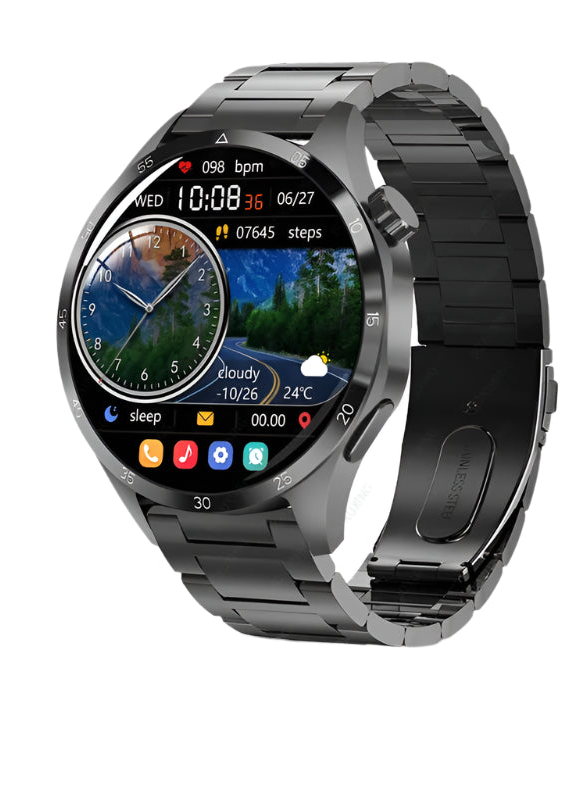 SmartPulse | Multifunctionele GPS Fitness Smartwatch-Elektronica/Gadgets-Calora-Zwart-Calora