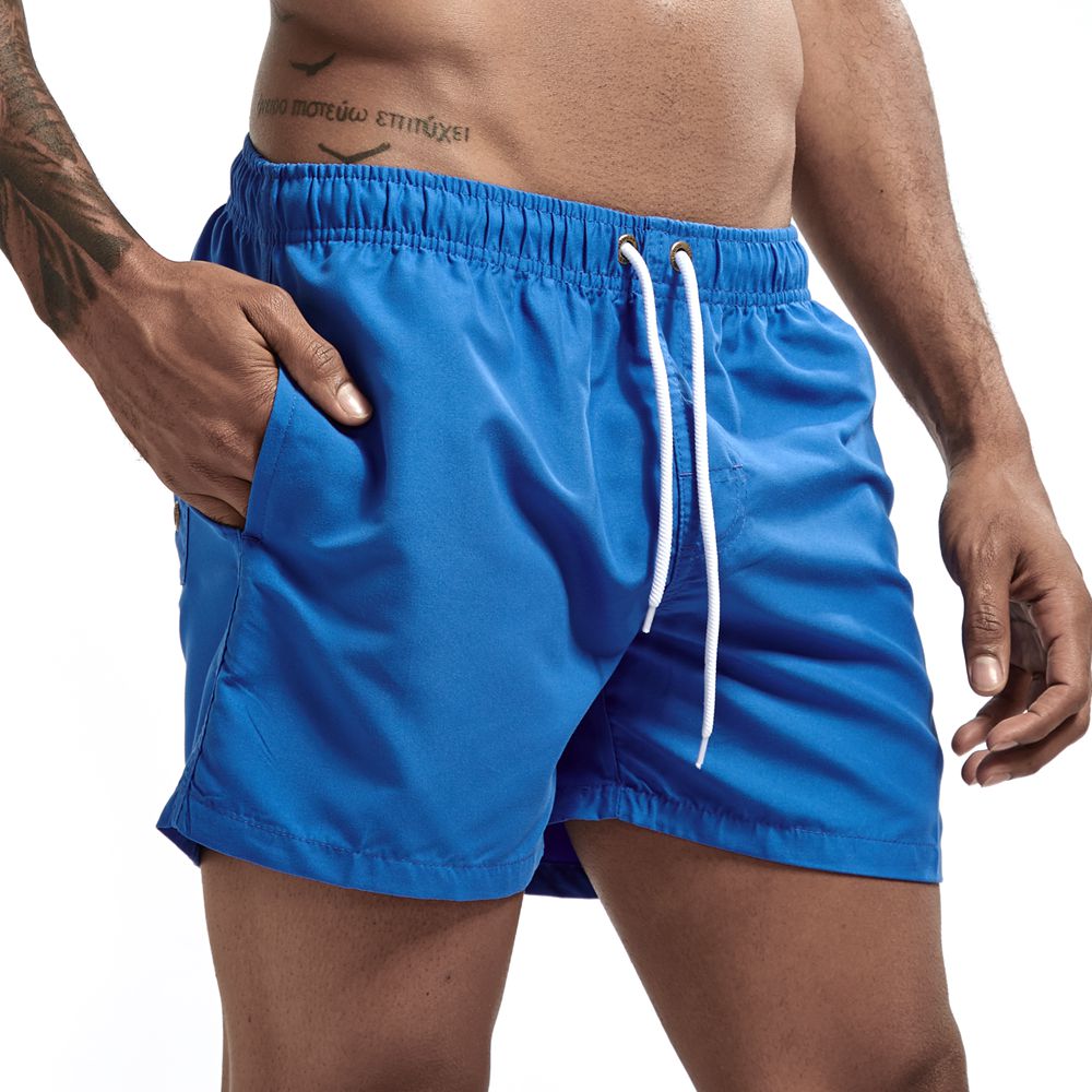 Sneldrogende Heren Zwembroek met Comfortabele Pasvorm-Zwemkleding-Calora-Blauw-M-Calora