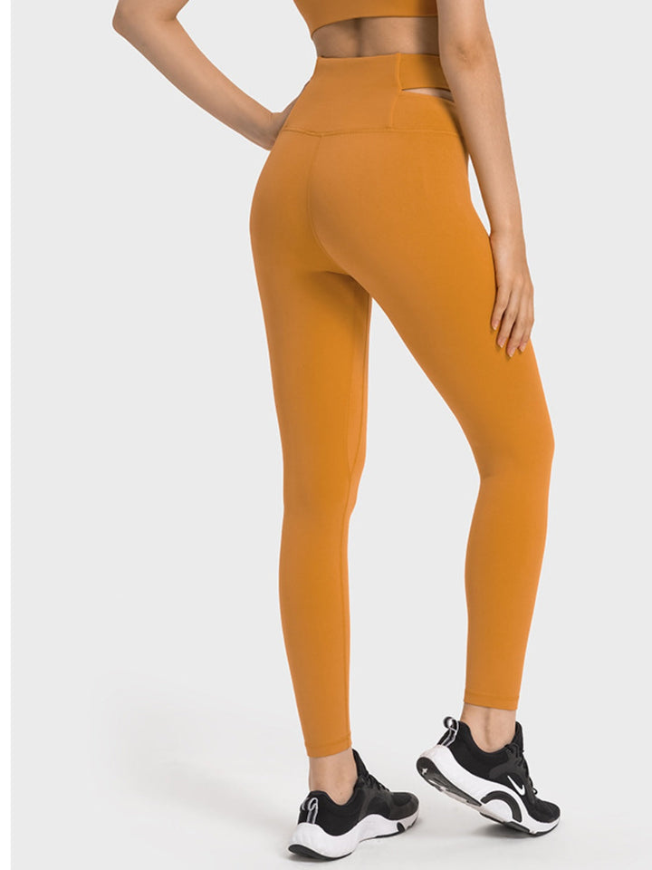Soline | Dames crisscross cutout Sportlegging-Sportkleding & Accessoires-Calora-Zwart-S - 4-Calora