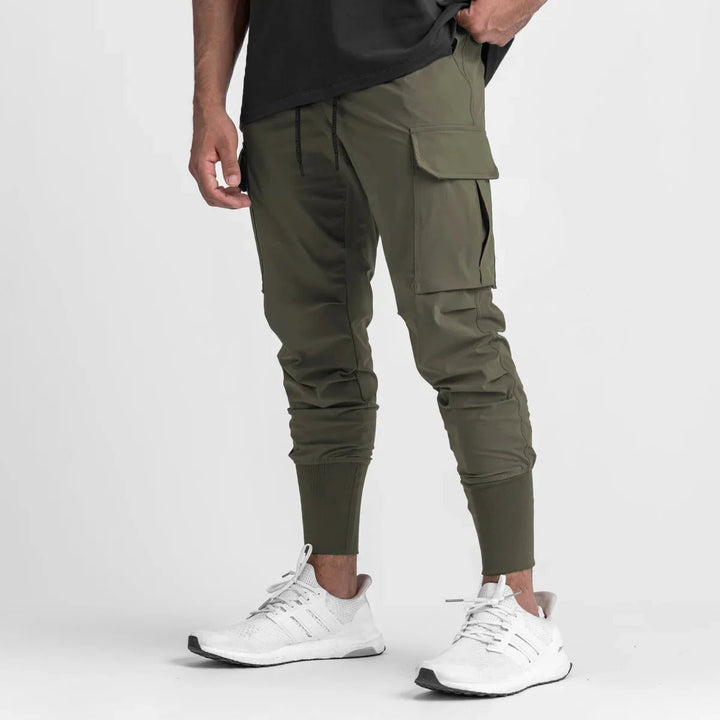 Sonic | Slim fit Cargo Broek V2-Wijde Broeken-Calora-Groen-S-Calora