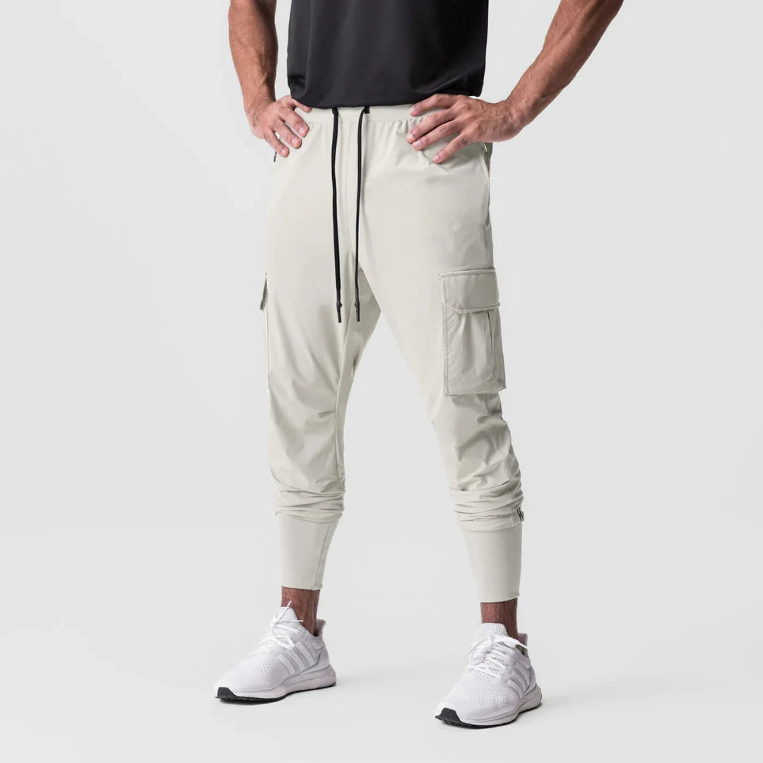 Sonic | Slim fit Cargo Broek V2-Wijde Broeken-Calora-Wit-S-Calora
