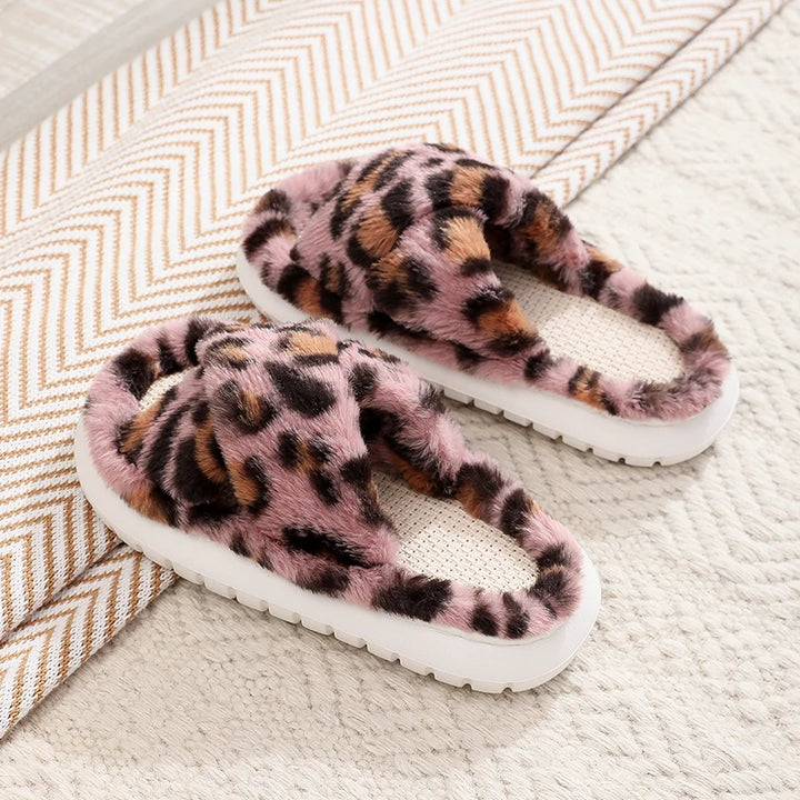 Sophie | Zachte Open-Teen Slippers-Slippers-Calora-Luipaard-36-37-Calora