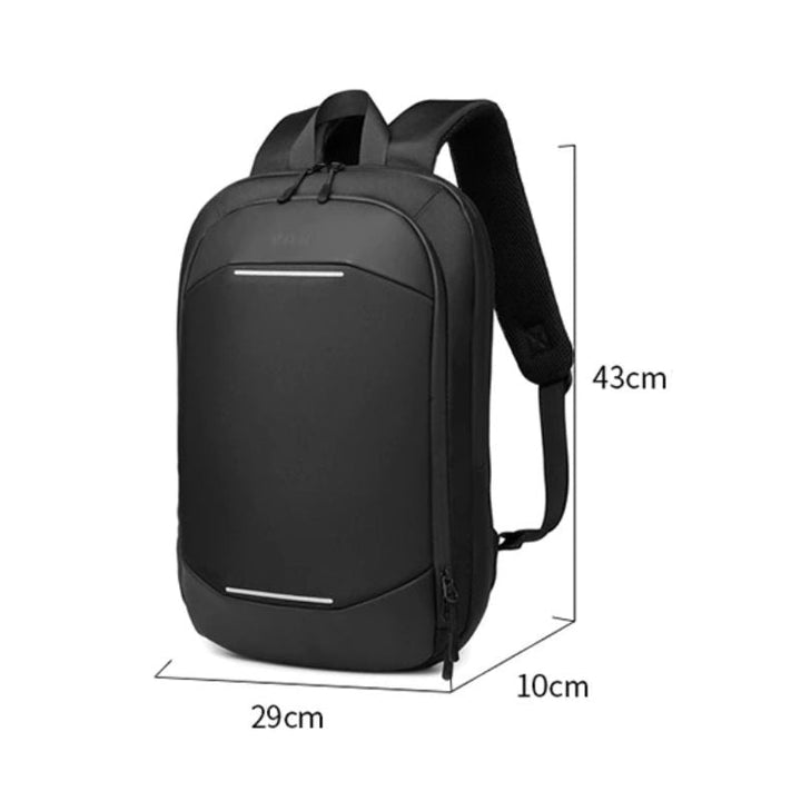 CALORA_ Sportieve Zwarte compressie Rugzak met Ritsvakken en Schouderband - 43 x 29 x 10 cm