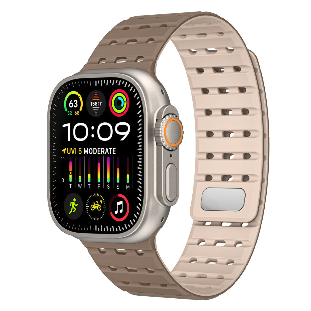 CALORA_ SPX Ademend Magnetisch Siliconen Band Voor Apple Watch 26 mm