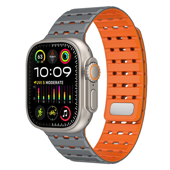 CALORA_ SPX Ademend Magnetisch Siliconen Band Voor Apple Watch 26 mm