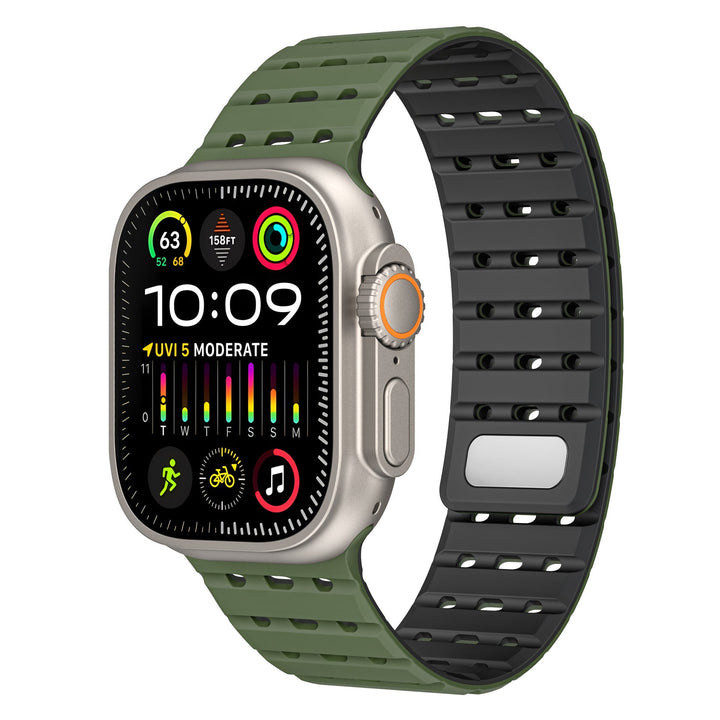 CALORA_ SPX Ademend Magnetisch Siliconen Band Voor Apple Watch 26 mm