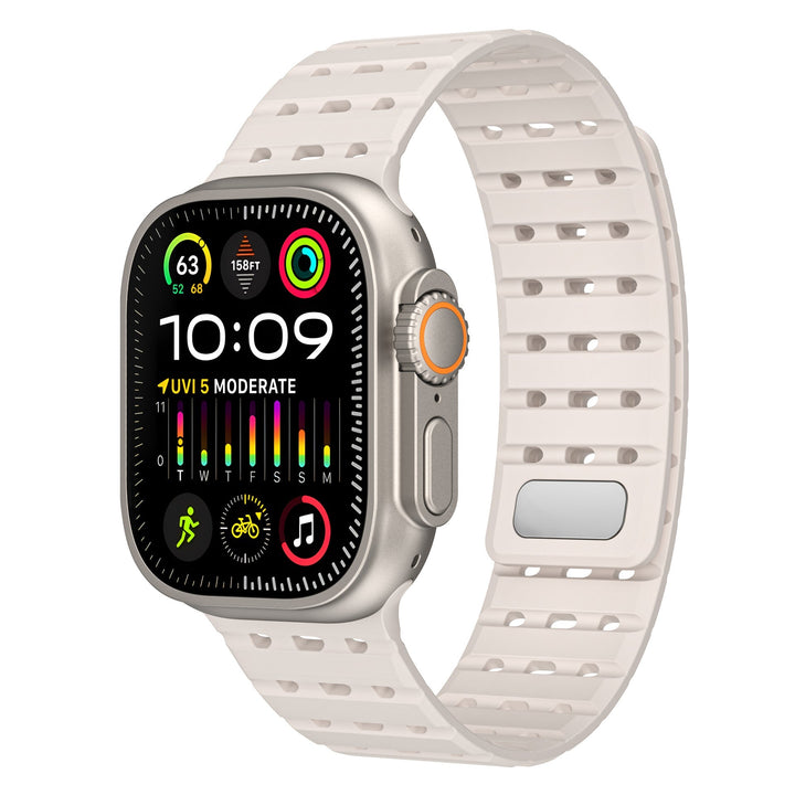 CALORA_ SPX Ademend Magnetisch Siliconen Band Voor Apple Watch 26 mm