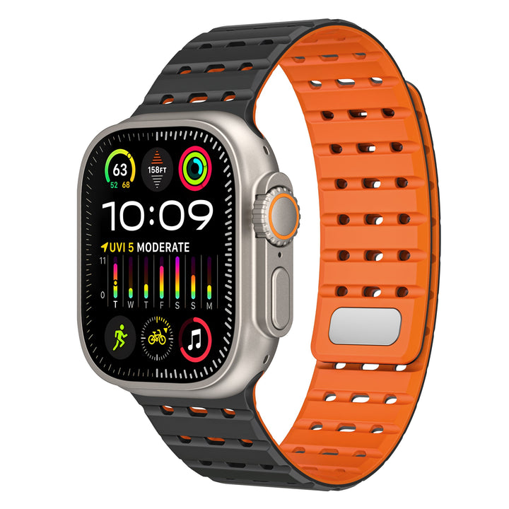 CALORA_ SPX Ademend Magnetisch Siliconen Band Voor Apple Watch 26 mm