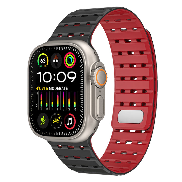 CALORA_ SPX Ademend Magnetisch Siliconen Band Voor Apple Watch 26 mm
