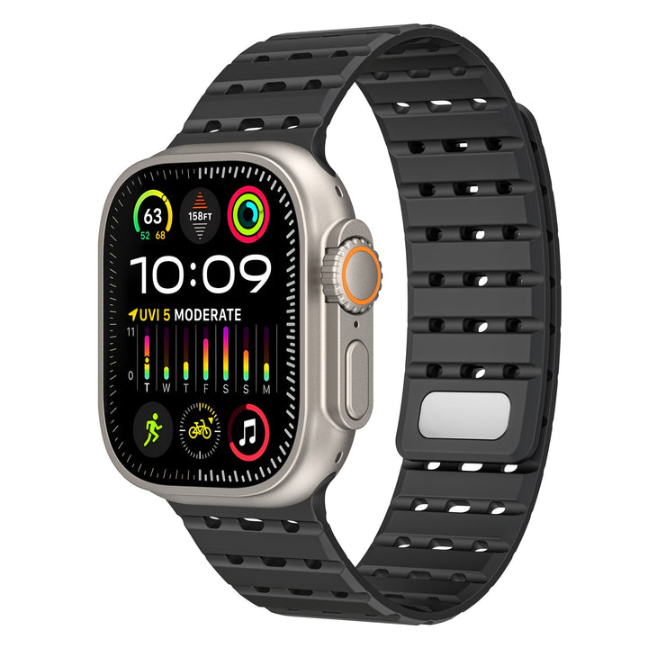 CALORA_ SPX Ademend Magnetisch Siliconen Band Voor Apple Watch 26 mm