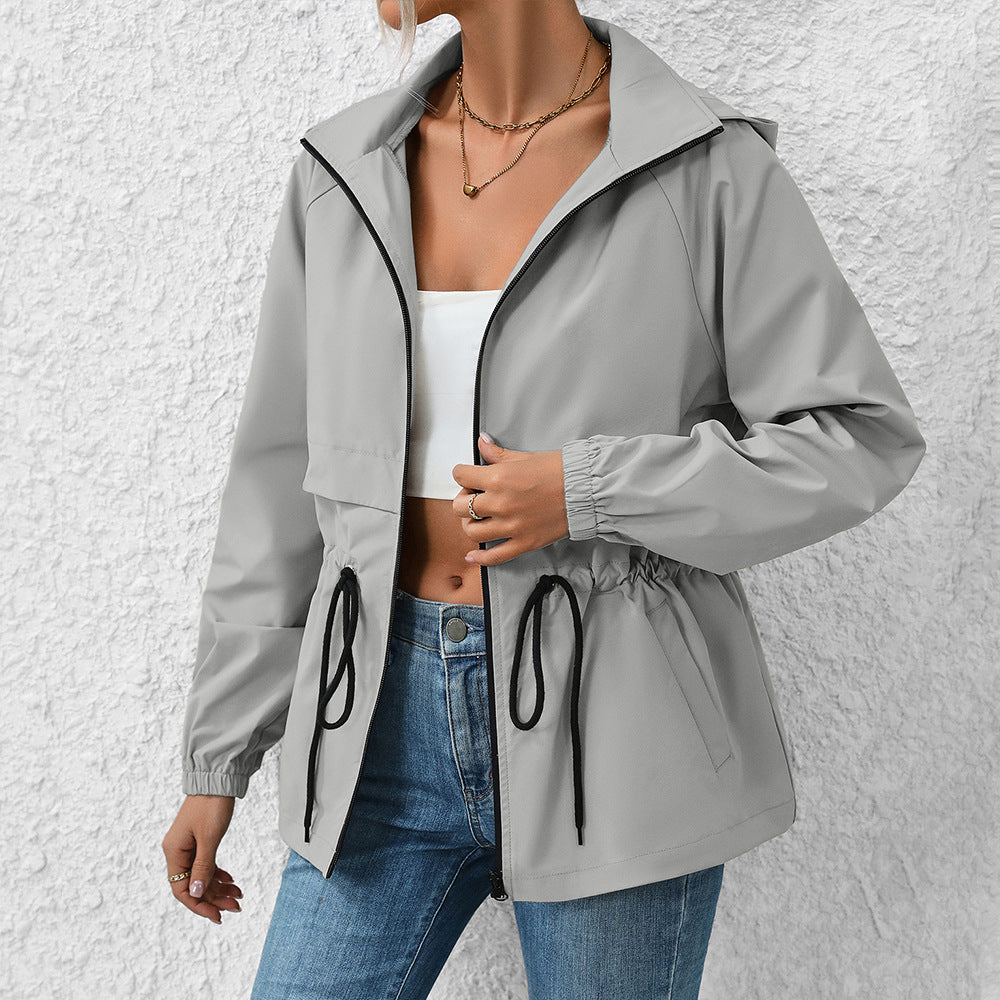 Stella | Waterdichte Outdoor Jas voor Dames-Zomer Jassen-Calora-Grijs-2XL-Calora