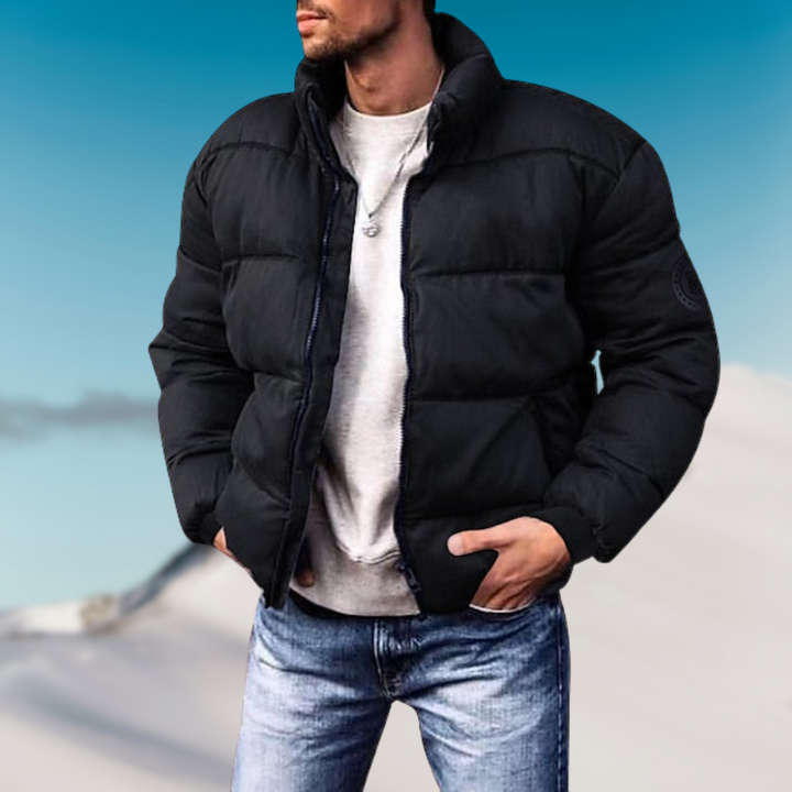 Steven | Puffer Winterjas voor Mannen-Zomer Jassen-Calora-Zwart-M-Calora