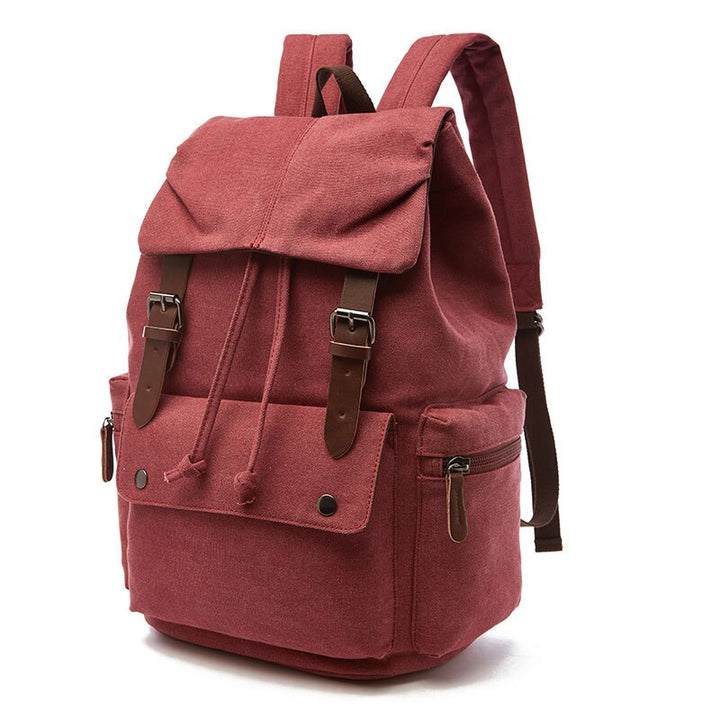 CALORA_ Stevige Vintage Canvas Rugzak - 40x30x15 cm