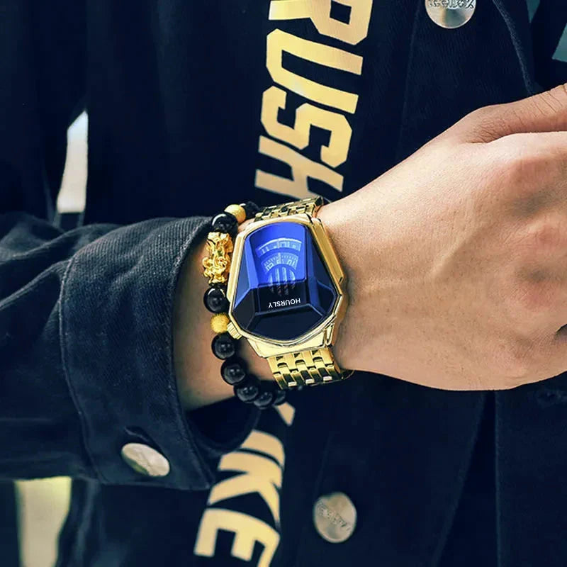 CALORA_ Stijlvol Mannenhorloge met Kwartsbeweging en Digitaal