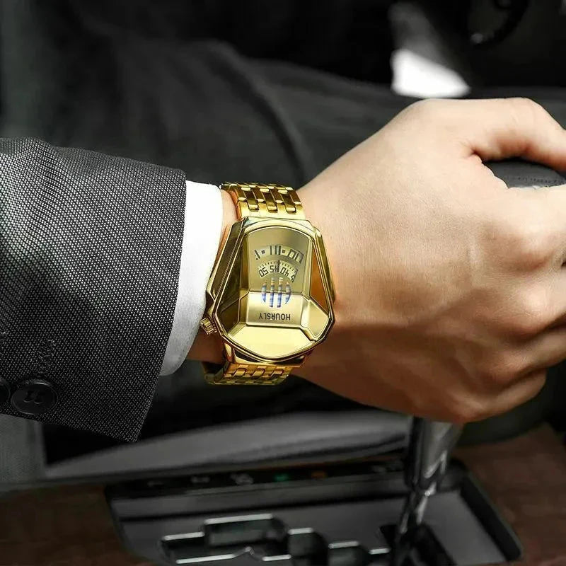 CALORA_ Stijlvol Mannenhorloge met Kwartsbeweging en Digitaal