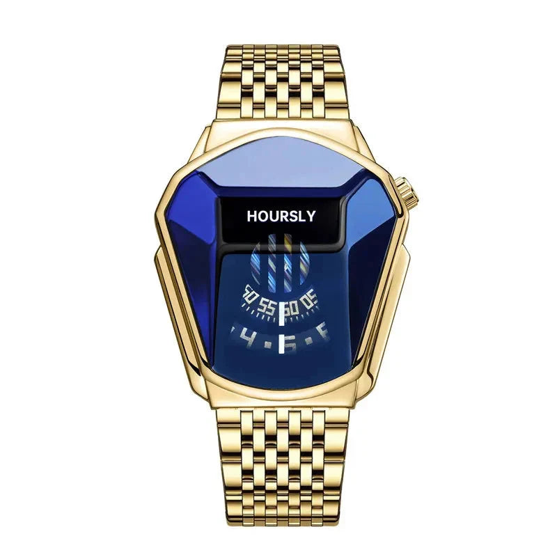 CALORA_ Stijlvol Mannenhorloge met Kwartsbeweging en Digitaal