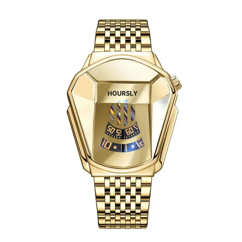 CALORA_ Stijlvol Mannenhorloge met Kwartsbeweging en Digitaal