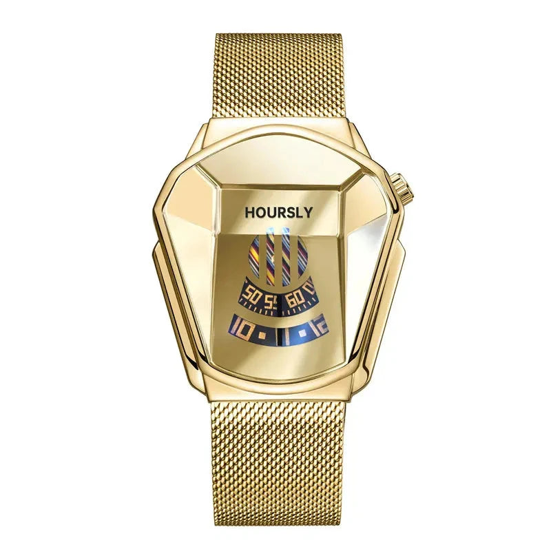 CALORA_ Stijlvol Mannenhorloge met Kwartsbeweging en Digitaal
