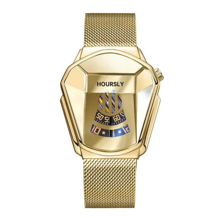 CALORA_ Stijlvol Mannenhorloge met Kwartsbeweging en Digitaal