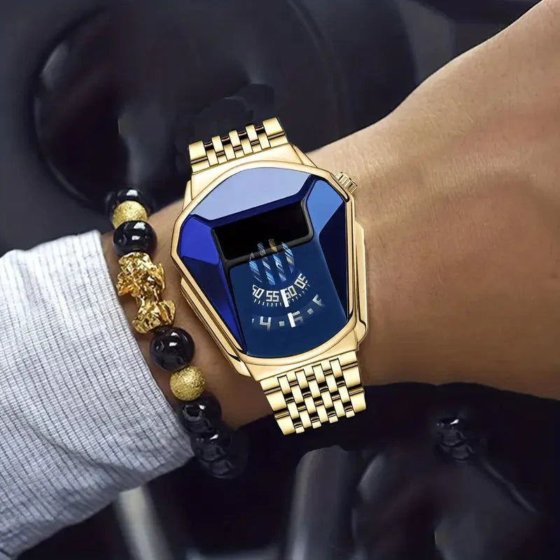 CALORA_ Stijlvol Mannenhorloge met Kwartsbeweging en Digitaal