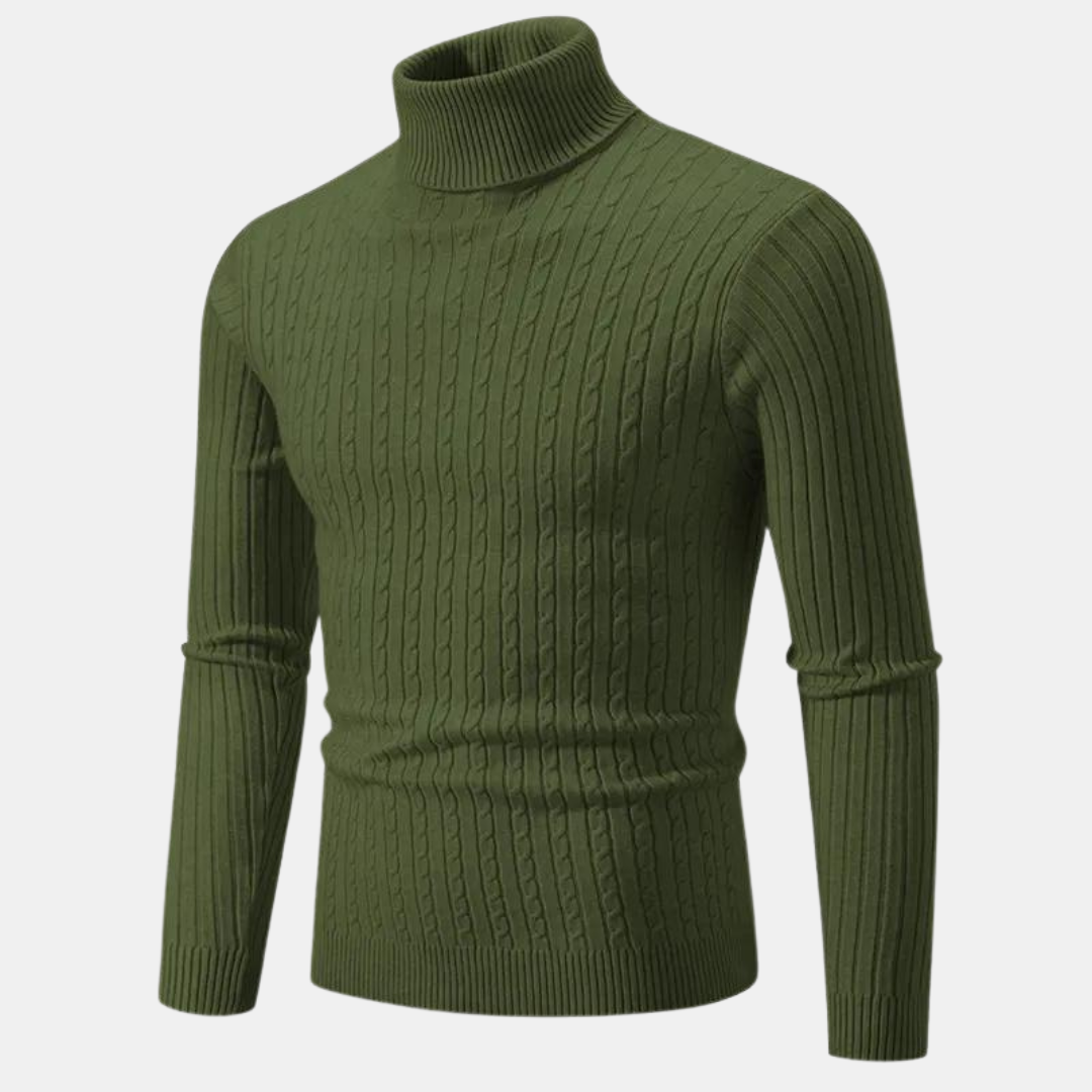 CALORA_ Stijlvolle Coltrui met Ribbed structuur