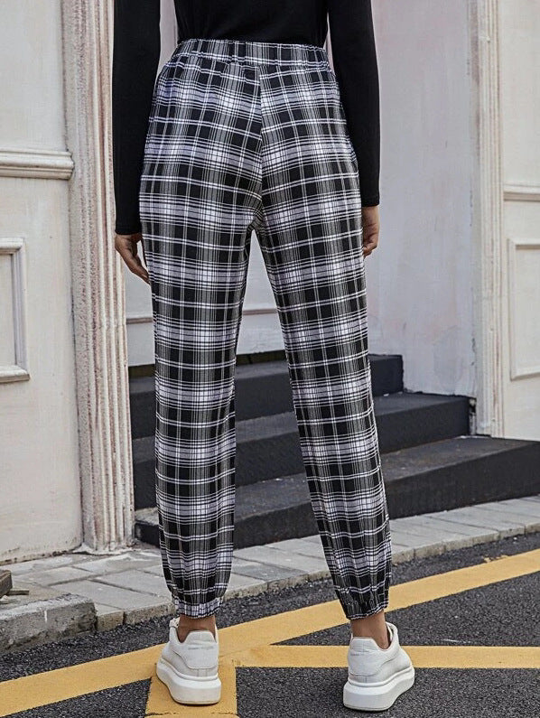 Stijlvolle Geruite Joggingbroek voor Comfort en Chic Uiterlijk-Joggingsbroek-Calora-S-Calora