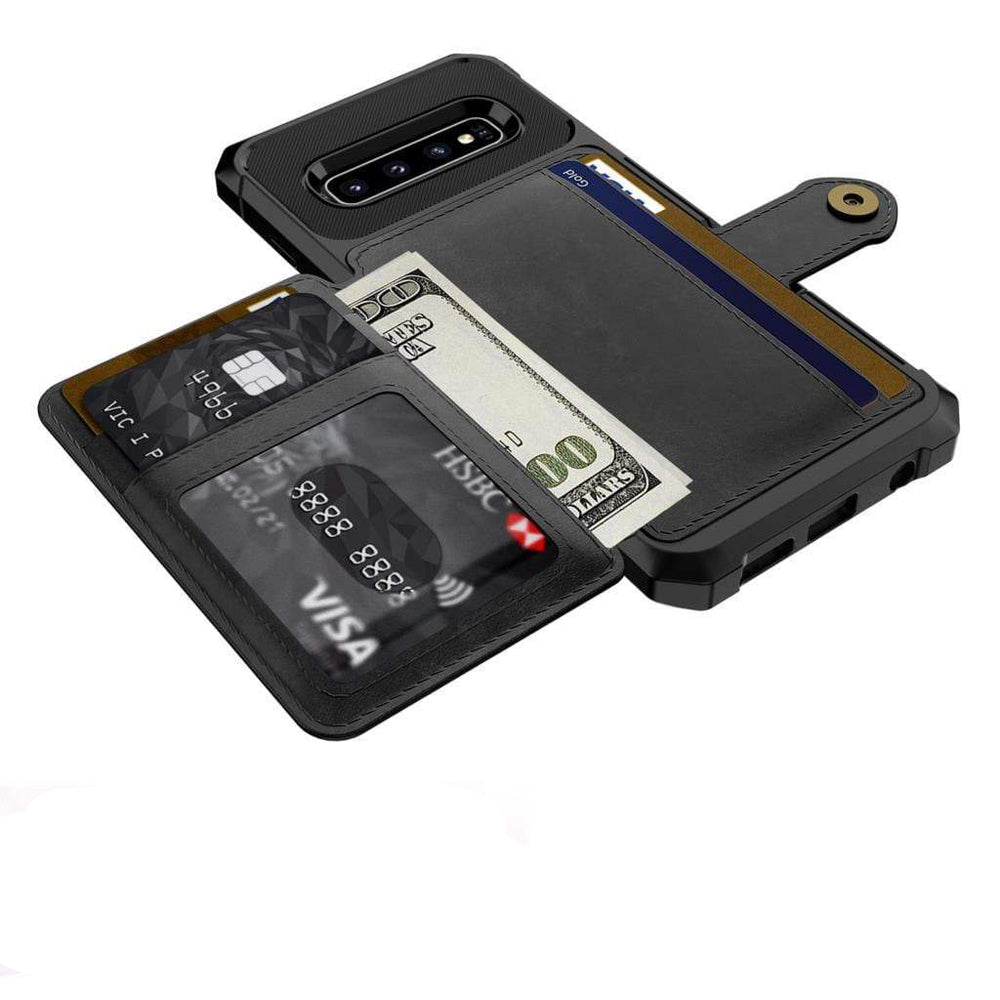 CALORA_ Stijlvolle Magnetische Leren Portemonnee Hoes voor Samsung Galaxy A