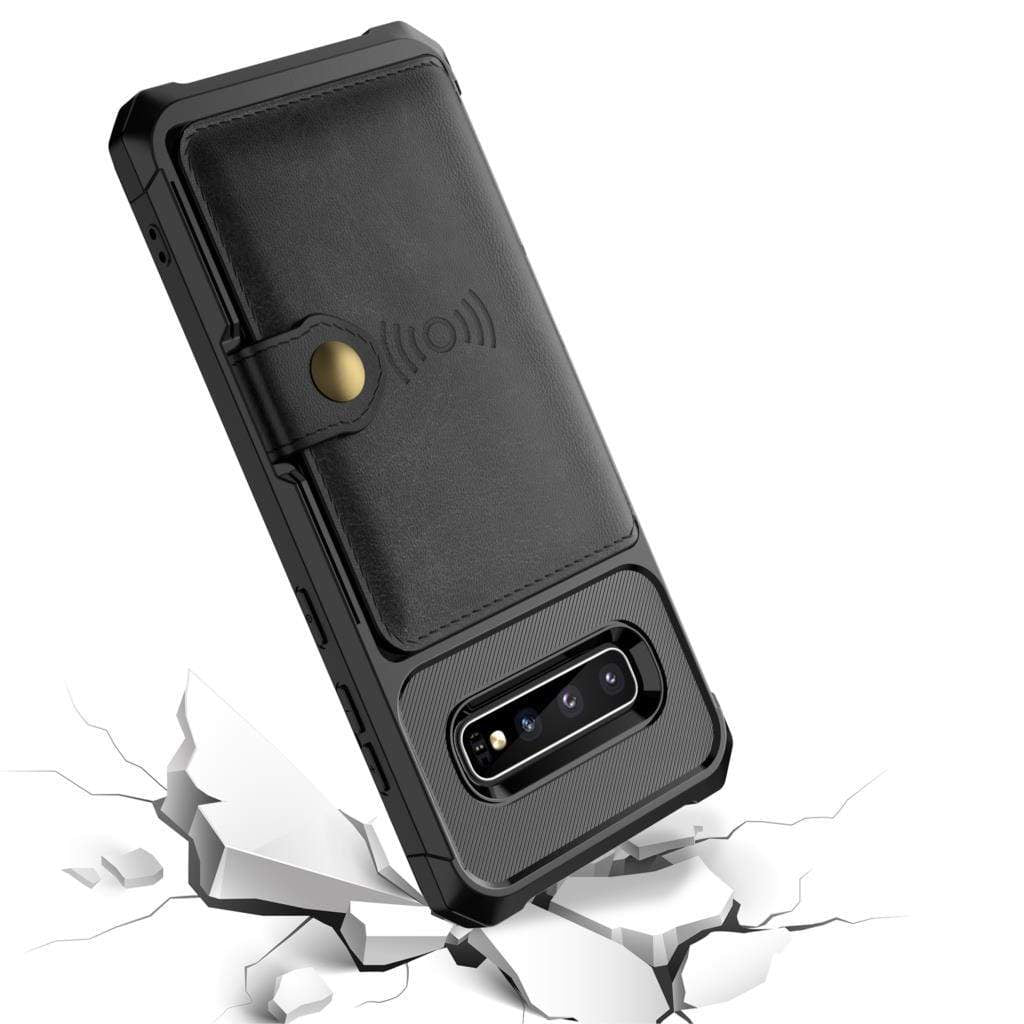 CALORA_ Stijlvolle Magnetische Leren Portemonnee Hoes voor Samsung Galaxy A