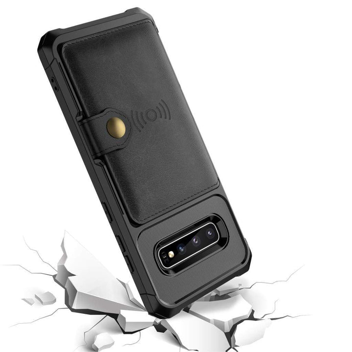 CALORA_ Stijlvolle Magnetische Leren Portemonnee Hoes voor Samsung Galaxy A