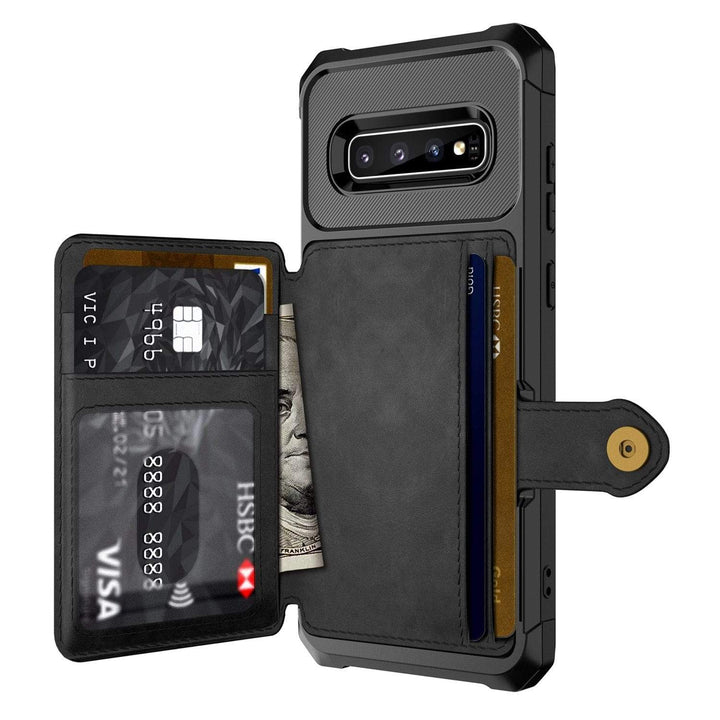 CALORA_ Stijlvolle Magnetische Leren Portemonnee Hoes voor Samsung Galaxy A