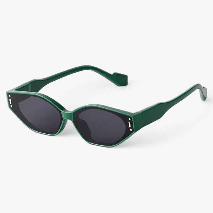 Stijlvolle Onregelmatige Millet Zonnebril met UV-bescherming voor Unisex Mode-Elektronica/Gadgets-Calora-Groen Grijs-Calora