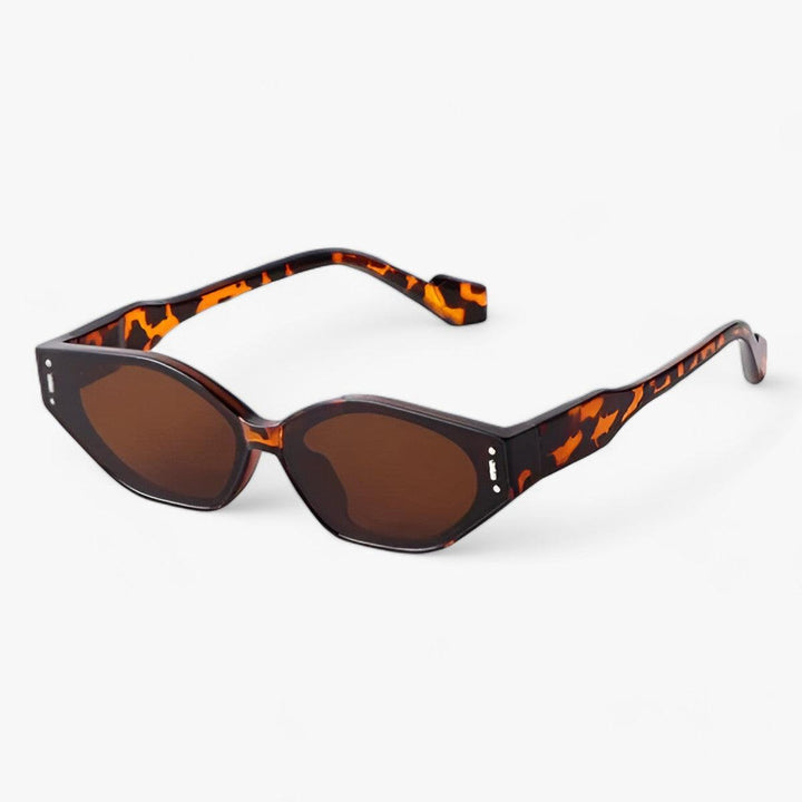 Stijlvolle Onregelmatige Millet Zonnebril met UV-bescherming voor Unisex Mode-Elektronica/Gadgets-Calora-Patroon Bruin-Calora