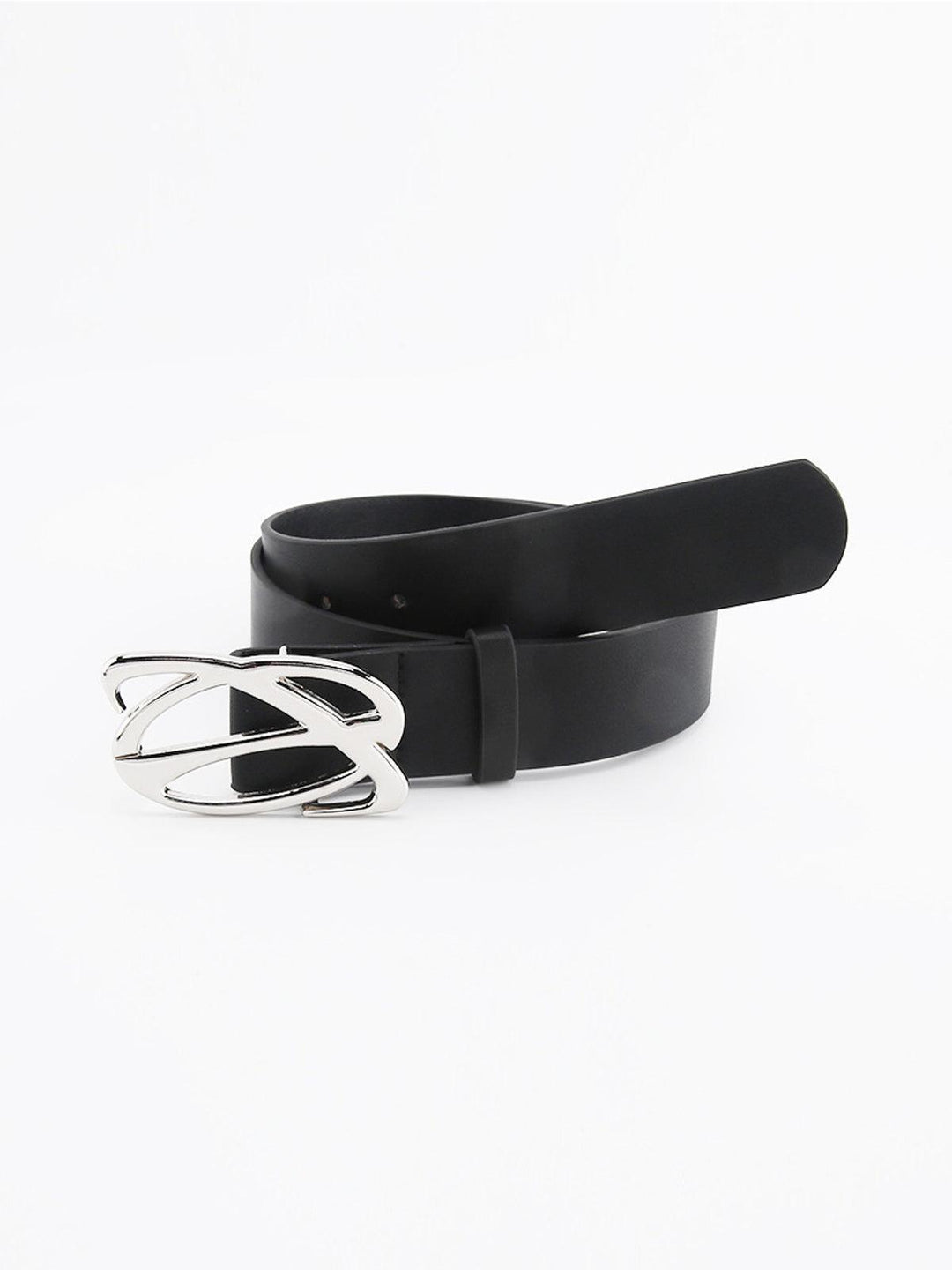 Stijlvolle Saturnus Leren Riem 103CM x 3.8CM-Handtassen-Calora-Zwart-One Size-Calora