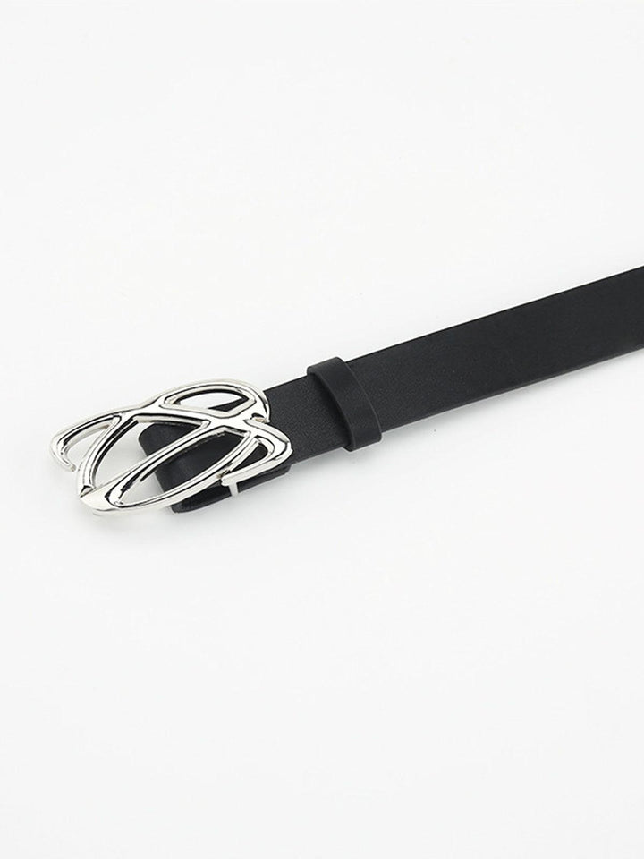Stijlvolle Saturnus Leren Riem 103CM x 3.8CM-Handtassen-Calora-Zwart-One Size-Calora
