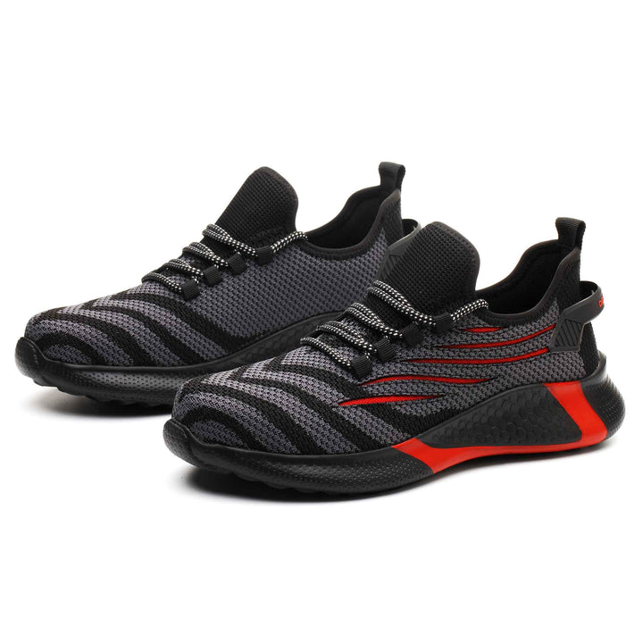 Stijlvolle Veiligheidssneakers voor Comfort en Bescherming-Sneakers-Calora-Oranje-37-Calora