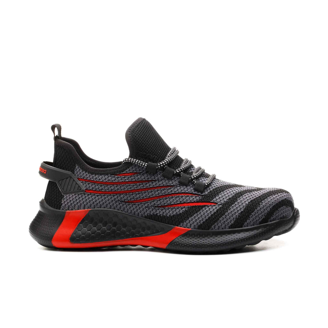 Stijlvolle Veiligheidssneakers voor Comfort en Bescherming-Sneakers-Calora-Rood-37-Calora
