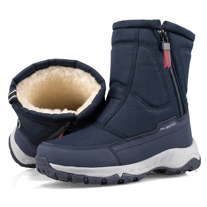CALORA_ Stijlvolle Winter Snowboots met Comfortabele Pluche Voering