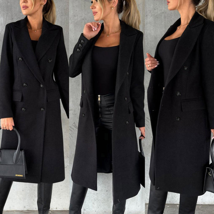 Stijlvolle Zachte Lange Winterjas voor Dames-Zomer Jassen-Calora-Roze-S-Calora