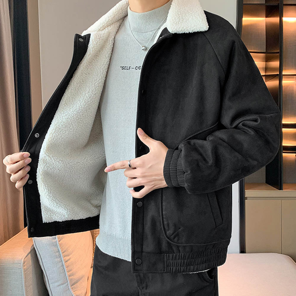 CALORA_ StoneRidge | Moderne Winddichte Jas met Shearling Kraag