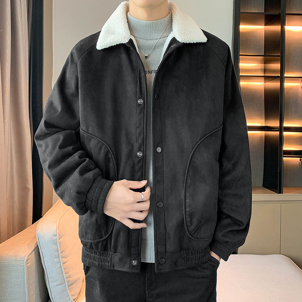 CALORA_ StoneRidge | Moderne Winddichte Jas met Shearling Kraag