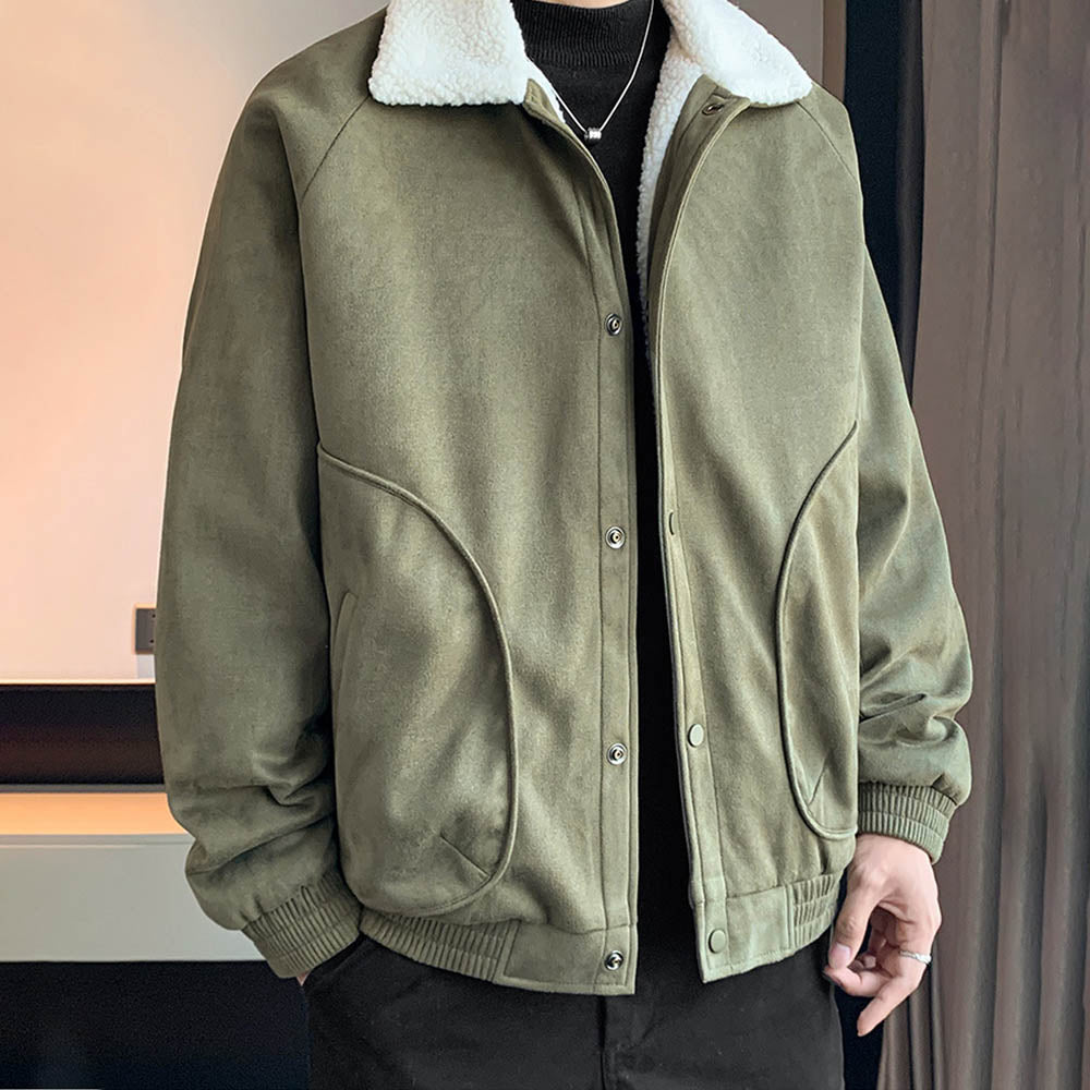 CALORA_ StoneRidge | Moderne Winddichte Jas met Shearling Kraag