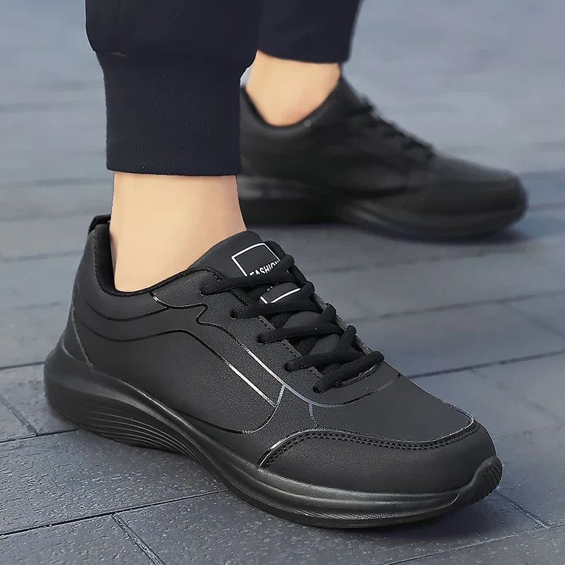 CALORA_ Strivio | Casual Leren Hardloop Schoenen Voor Heren Met Comfortabele Pasvorm