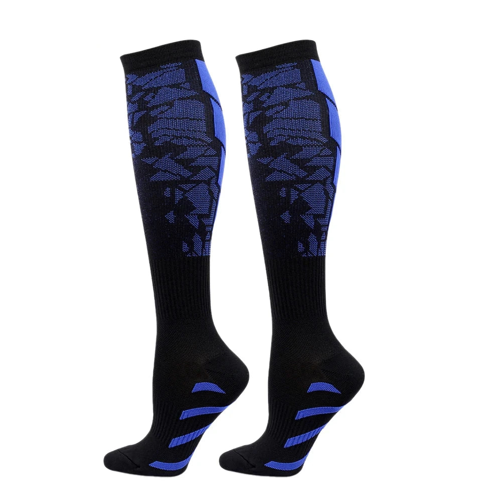 Strivio | Comfortabele Compressie sokken - Unisex-Sportkleding & Accessoires-Calora-Blauw-L/XL-Calora