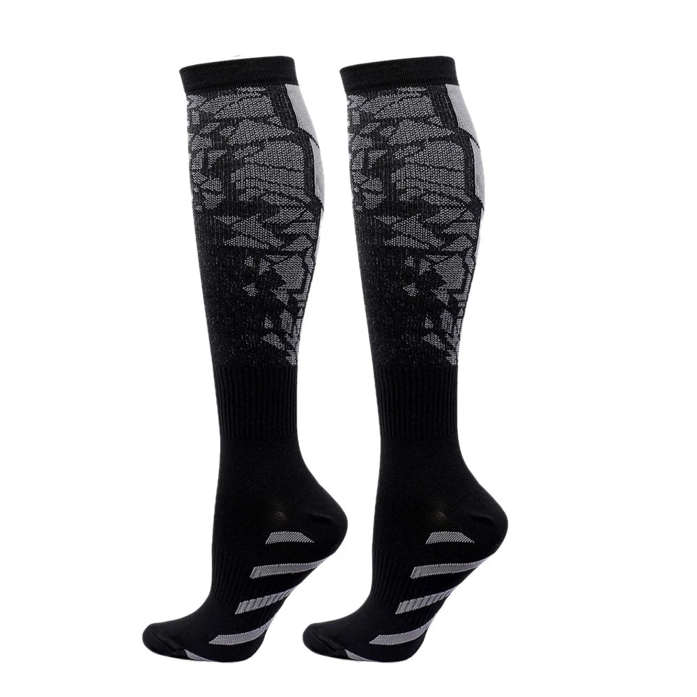 Strivio | Comfortabele Compressie sokken - Unisex-Sportkleding & Accessoires-Calora-Donkergrijs-S/M-Calora