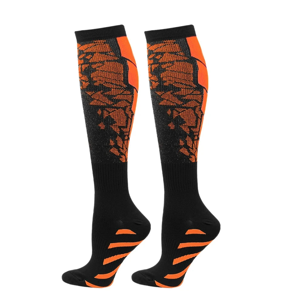 Strivio | Comfortabele Compressie sokken - Unisex-Sportkleding & Accessoires-Calora-Oranje-L/XL-Calora