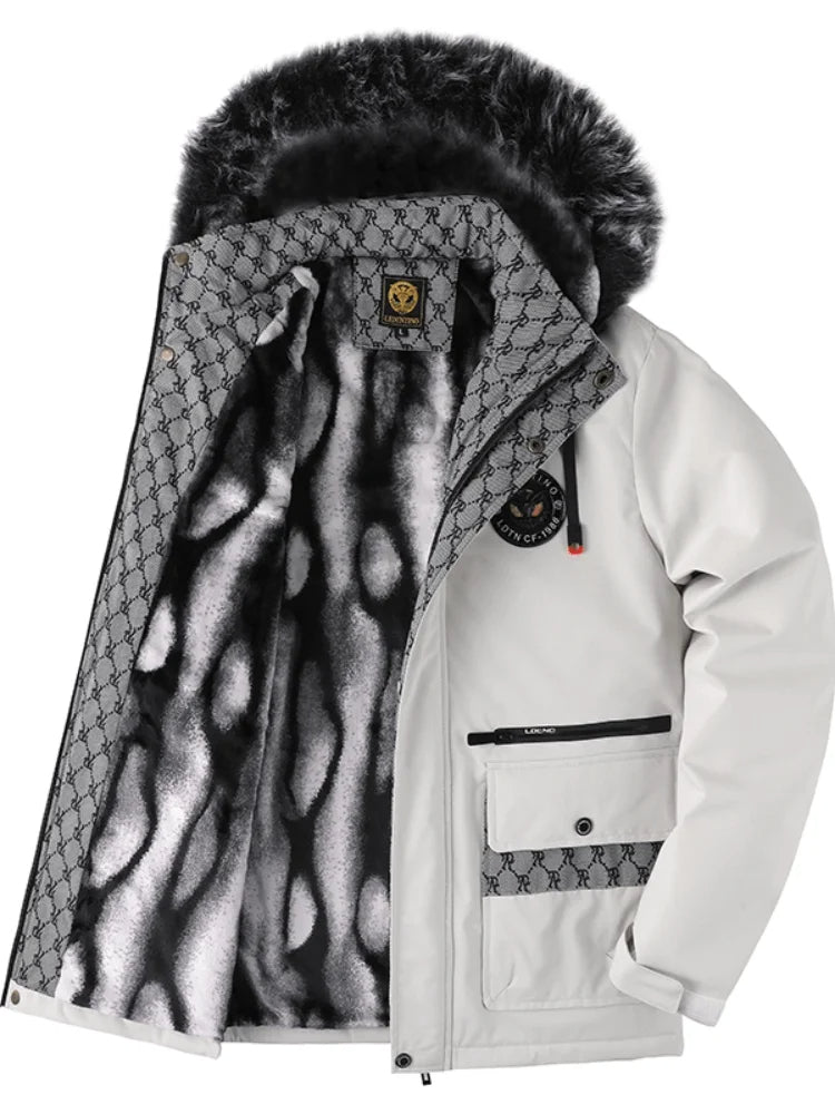 CALORA_ Strivio | Outdoor Ski Winterjas met bontkraag