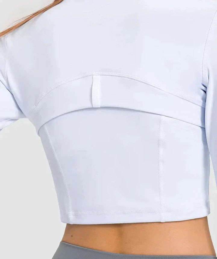 CALORA_ Strivio | Sporttopje met lange mouwen en col