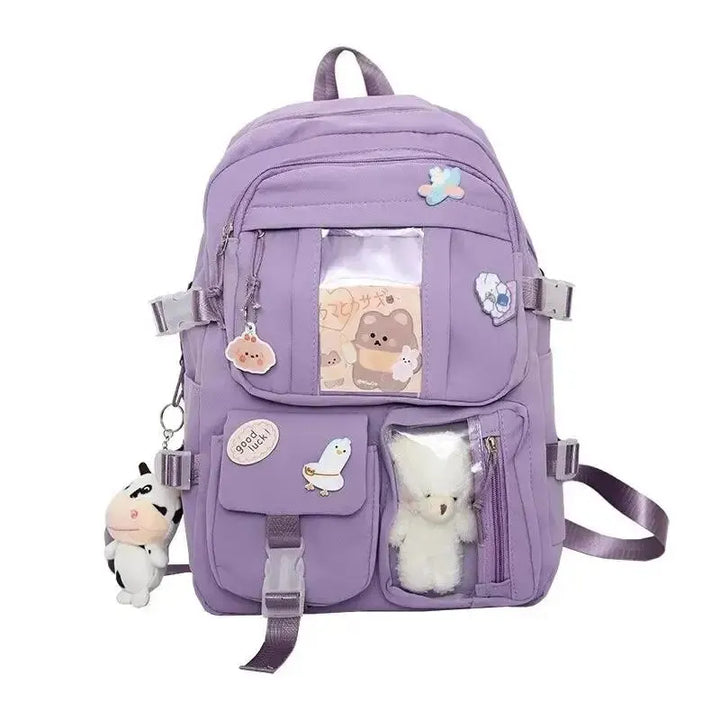 StudentBags | Hippe Modieuze School Rugzak - tot 15,6 inch - 45 x 30 x 15 cm-Elektronica/Gadgets-Calora-16 inch-Paars-Calora