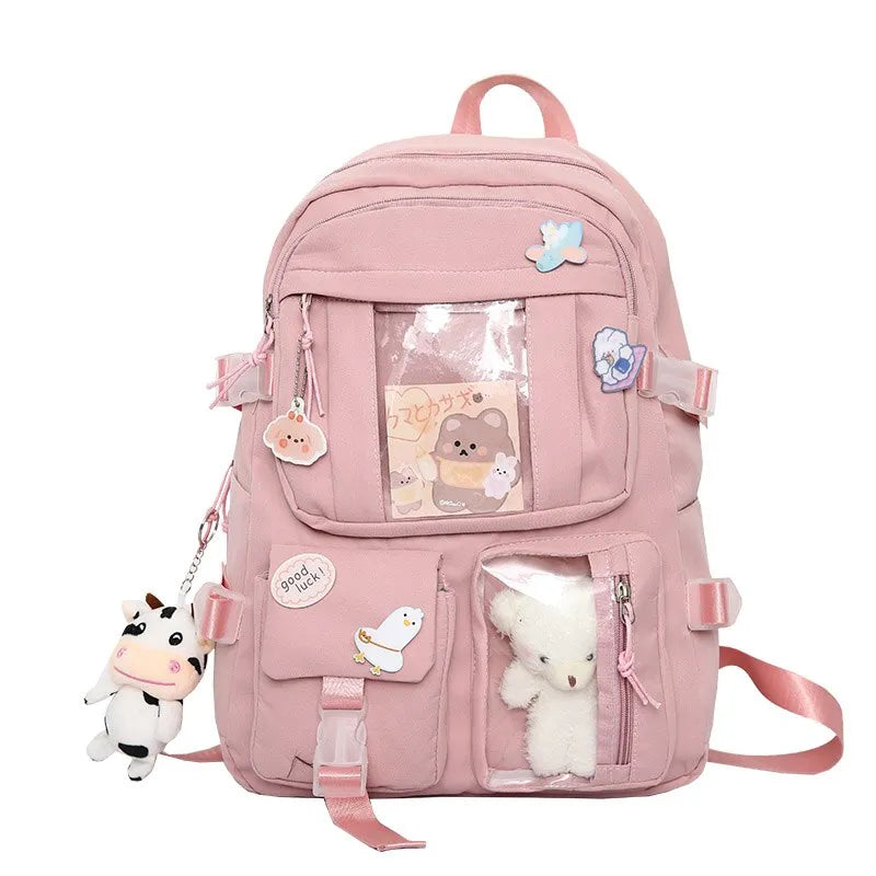 StudentBags | Hippe Modieuze School Rugzak - tot 15,6 inch - 45 x 30 x 15 cm-Elektronica/Gadgets-Calora-16 inch-Roze-Calora