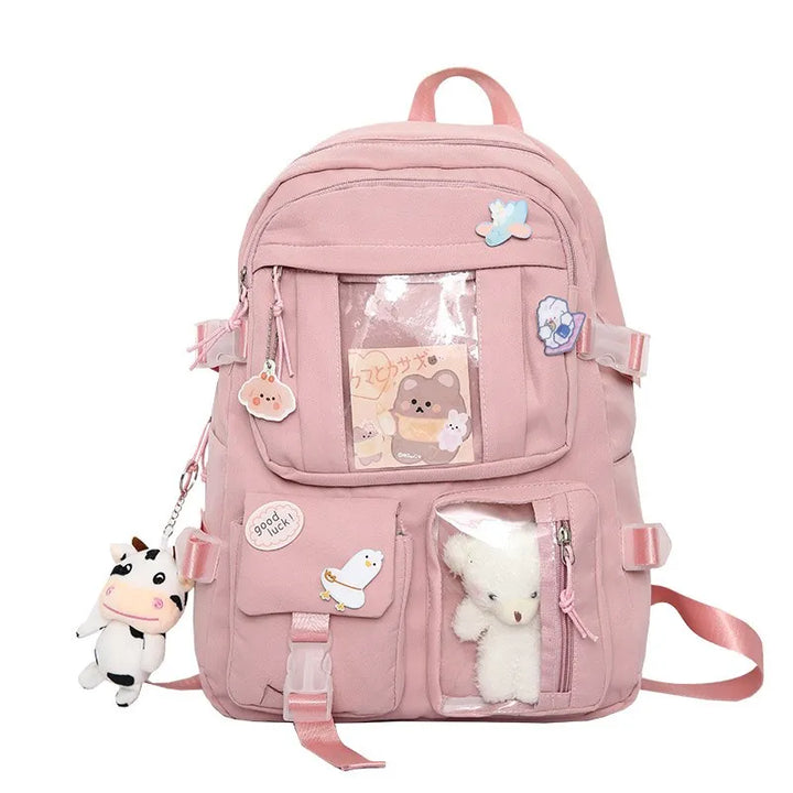 StudentBags | Hippe Modieuze School Rugzak - tot 15,6 inch - 45 x 30 x 15 cm-Elektronica/Gadgets-Calora-16 inch-Roze-Calora